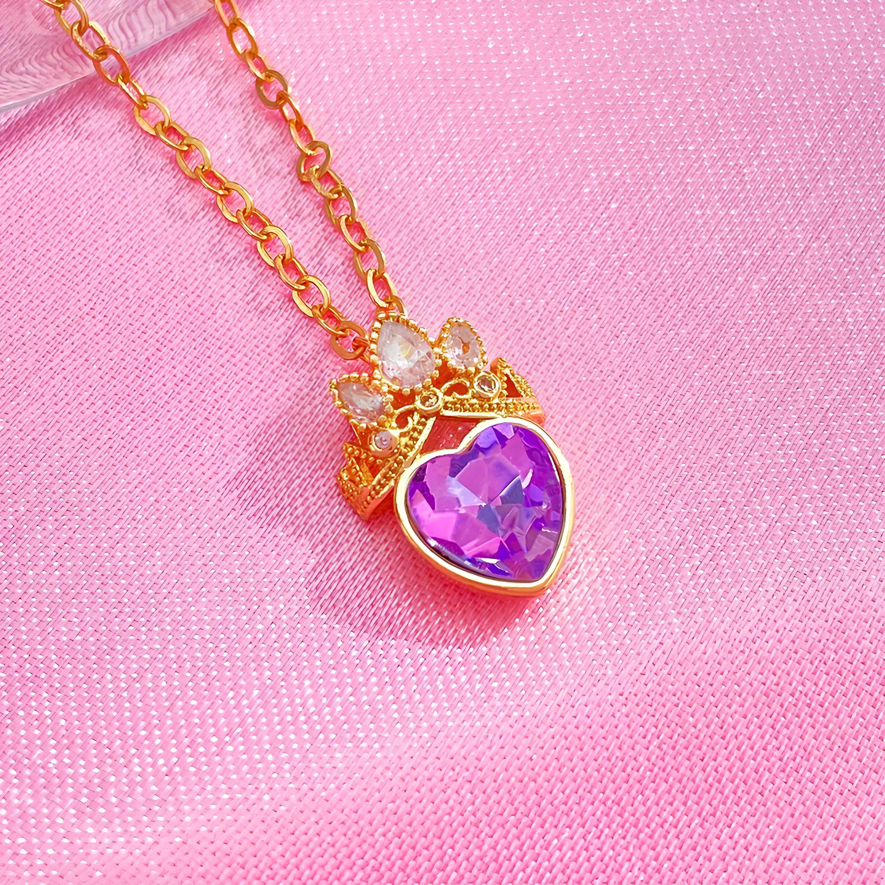 Rapunzel's Crown Heart Necklace