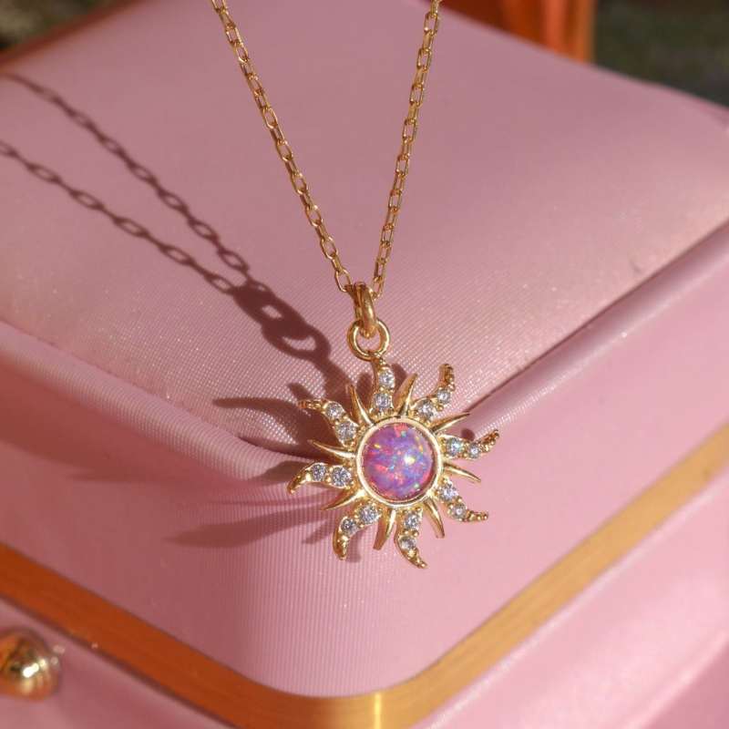 Rapunzel Sun Opal Necklace