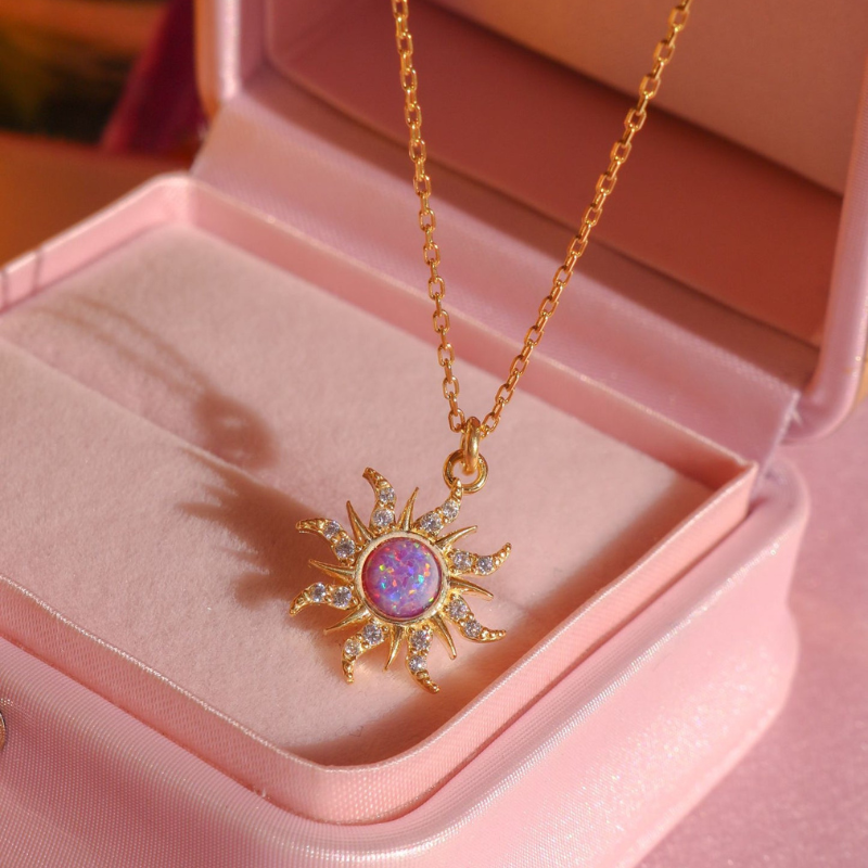 Rapunzel Sun Opal Necklace