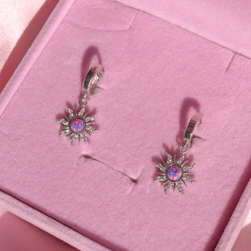 Rapunzel Sun Opal Earrings