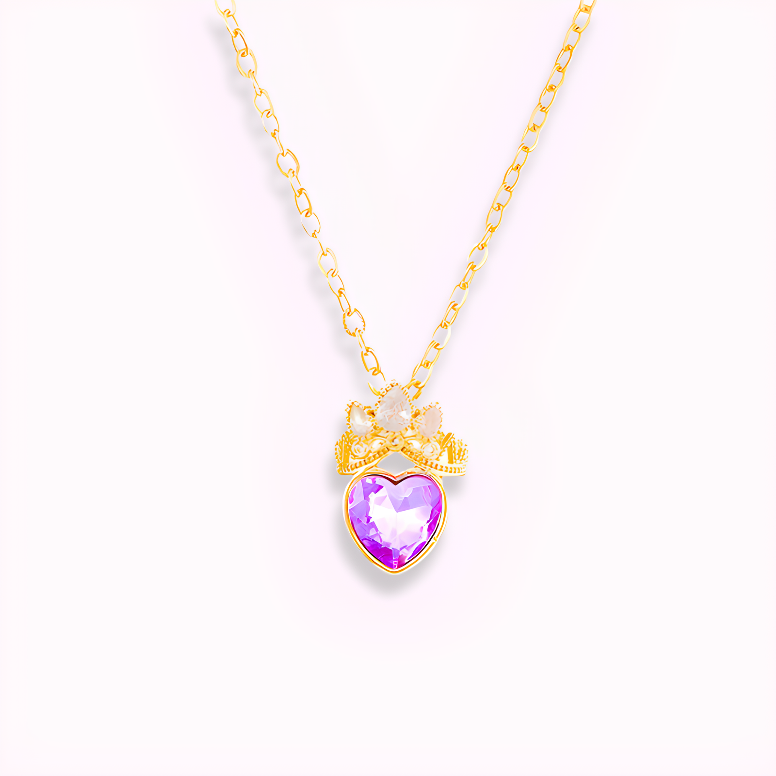 Rapunzel's Crown Heart Necklace