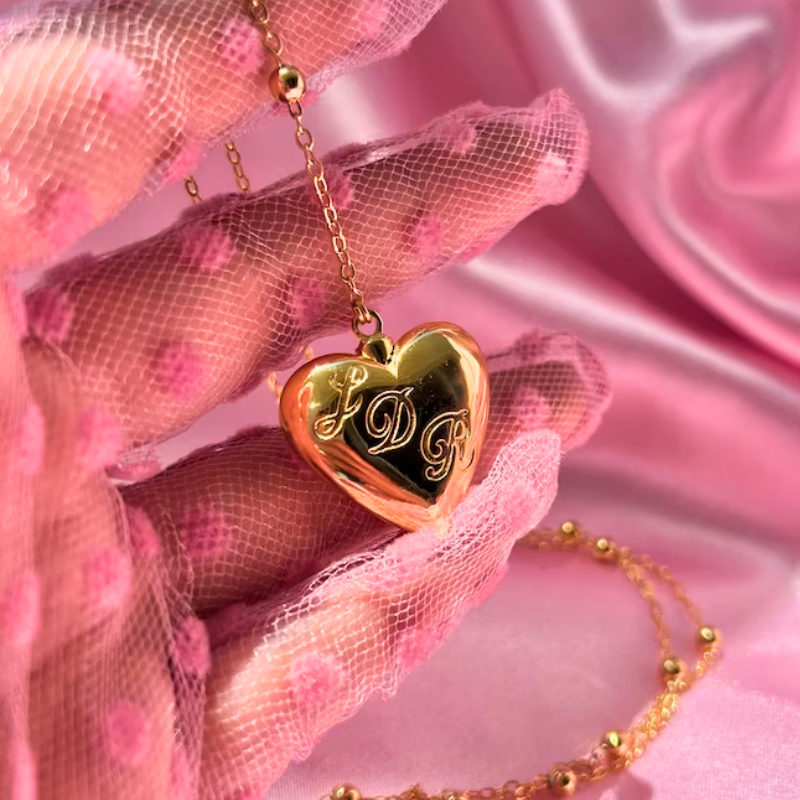 LDR Heart Locket Necklace