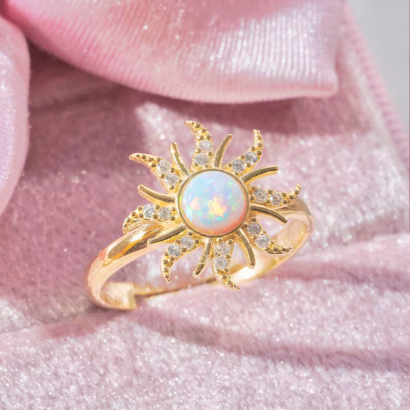 Opal Sun Ring