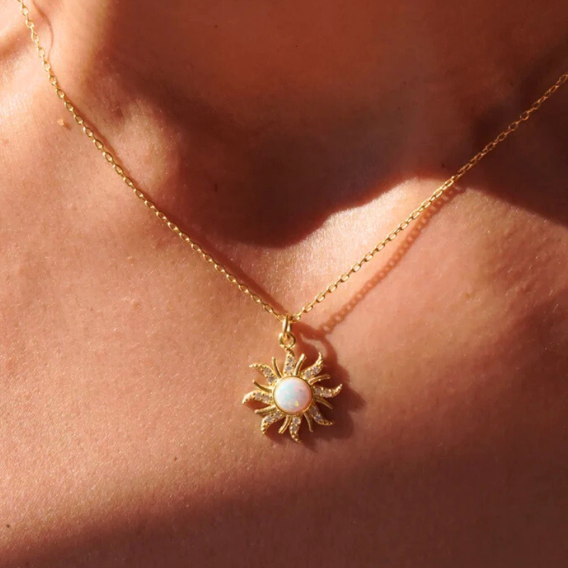 Rapunzel Sun Opal Necklace