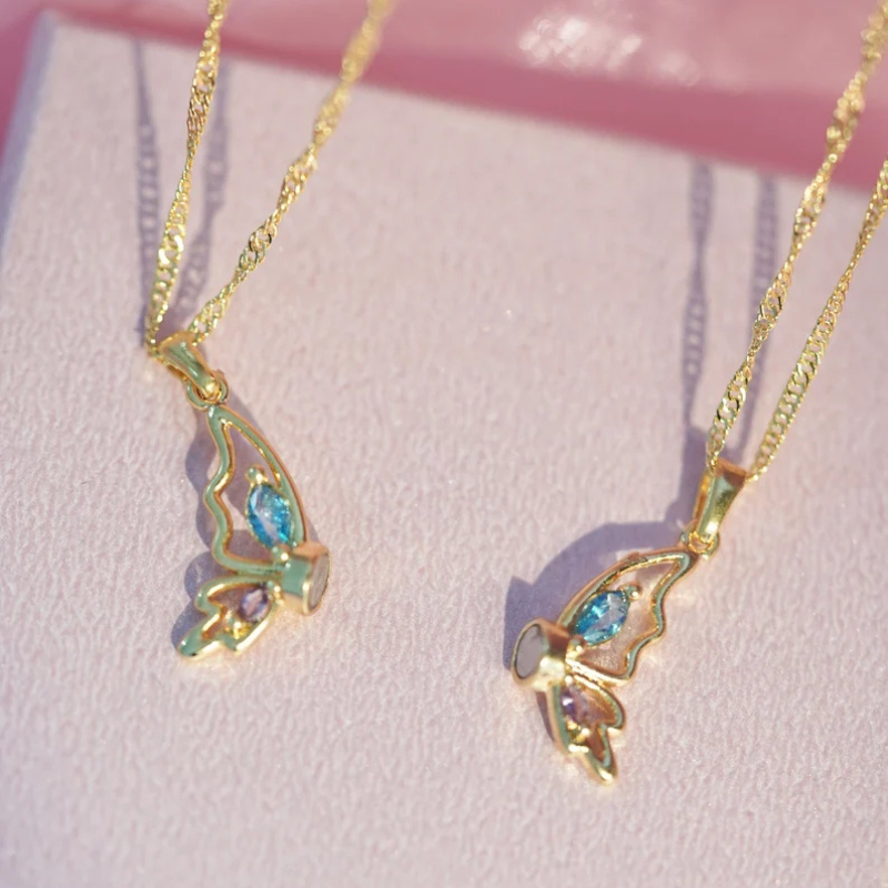 Butterfly Magnetic Necklace Set